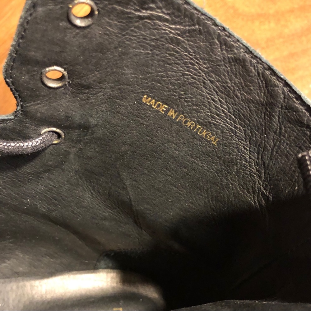 MAJE • Frank Polished Black Leather Combat Boots - Picture 10 of 11
